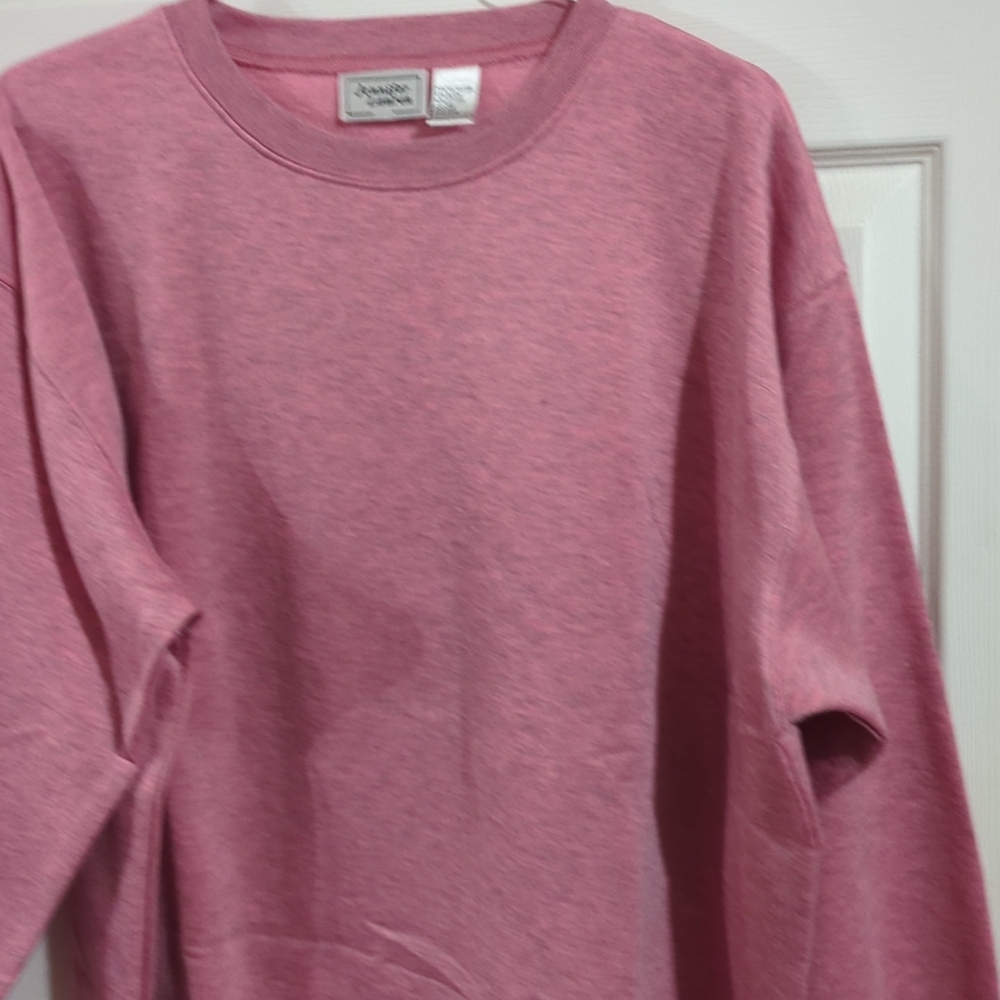 NWOT Jennifer Lauren Women’s Mingle Pink LS Knit Shirt Size 3X - Picture 6 of 11